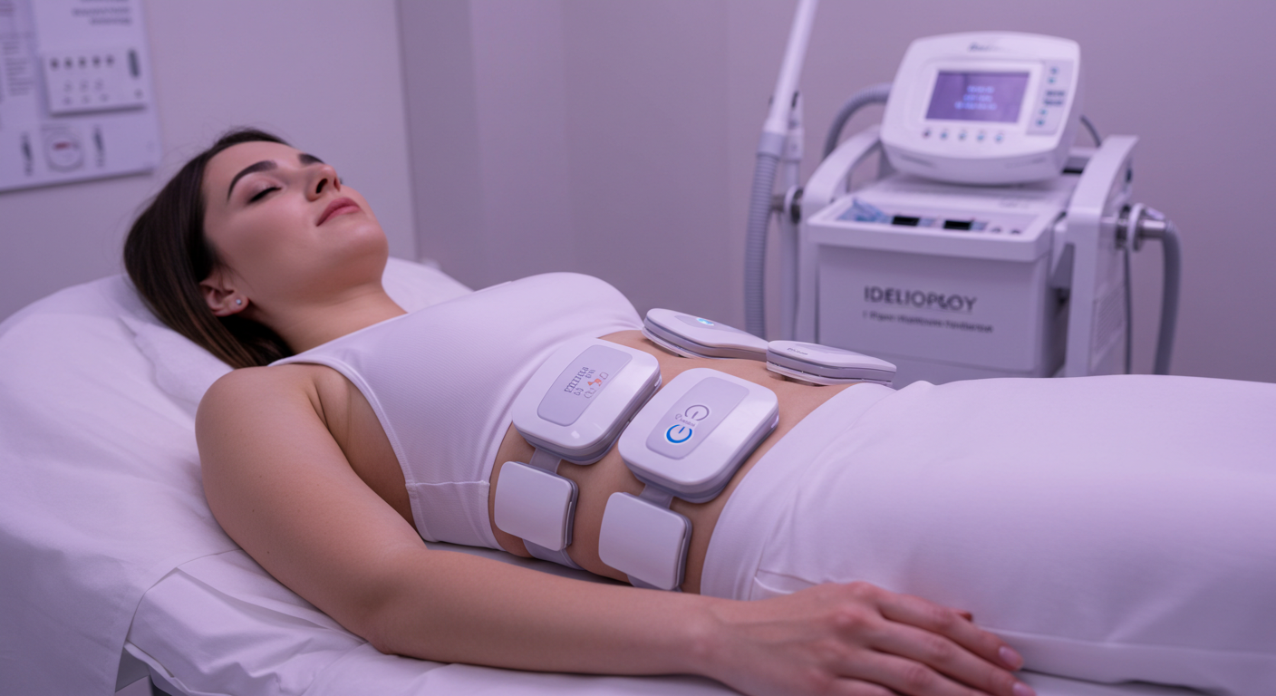 Imagem ilustrativa do tratamento com a criolipólise